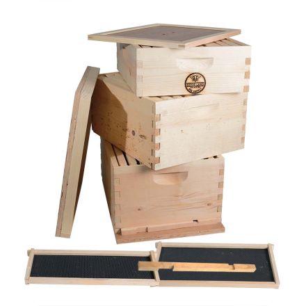 Goodland Bee Supply GL3STACK Complete 3 Tier Beginners Bee Hive Kit