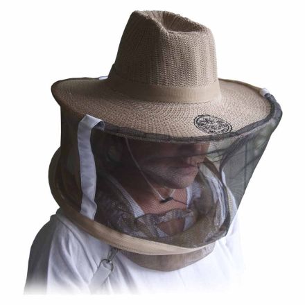 Goodland Bee Supply GL-VEIL-LG Professional Beekeeping Beekeepers Hat Veil for Bee Protection During Beehive Maintenance